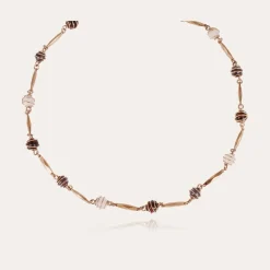 Collier Perla Serti doré