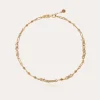 Collier Pompadour strass doré