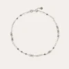 Collier Pompadour strass argenté
