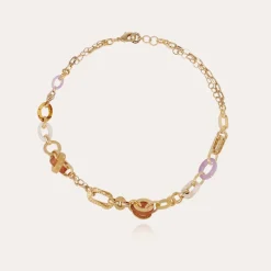 Collier Prato acétate doré