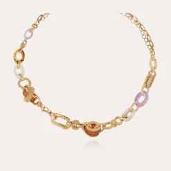 Collier Prato acétate doré
