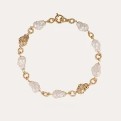 Collier Rainbow Biwa Bis doré