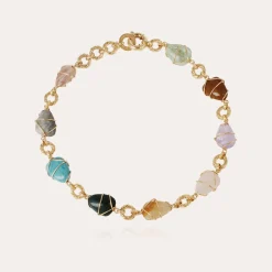 Collier Rainbow multi doré