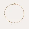 Collier Rosario doré - Perles de culture