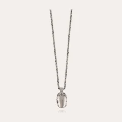 Collier Scarabée argenté