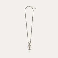 Collier Scarabée argenté