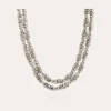 Collier Trevise finition rhodium