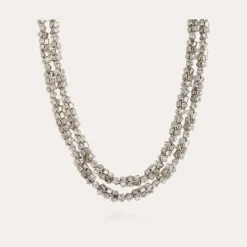 Collier Trevise finition rhodium