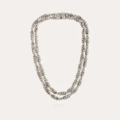 Collier Trevise finition rhodium