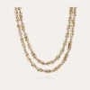 Collier Trévise strass doré