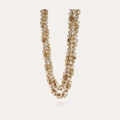 Collier Trévise strass doré