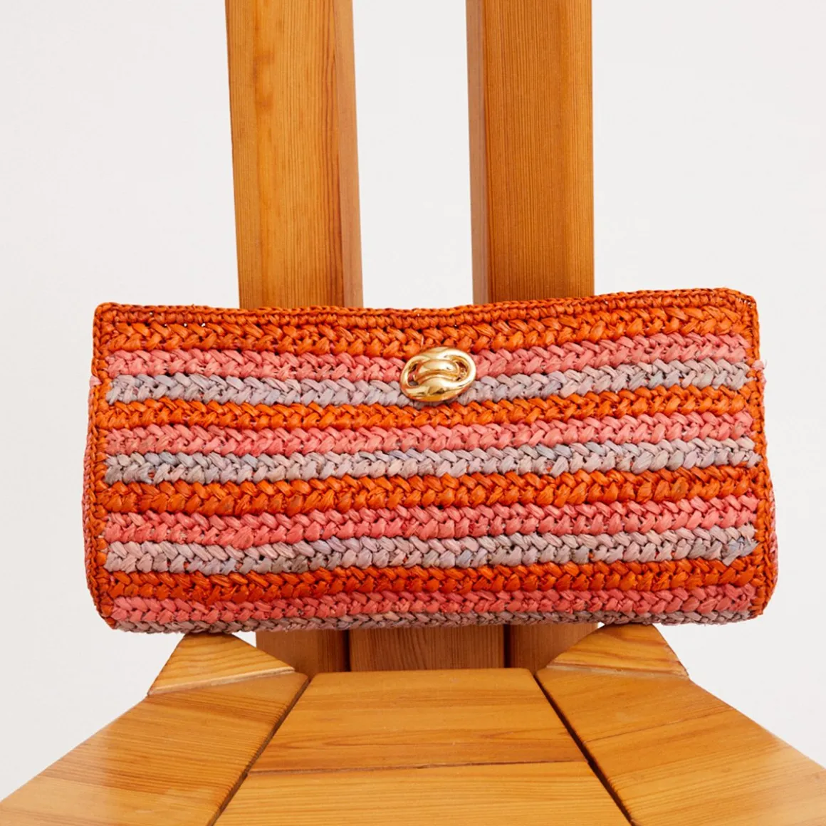 Pochette Uptown raphia