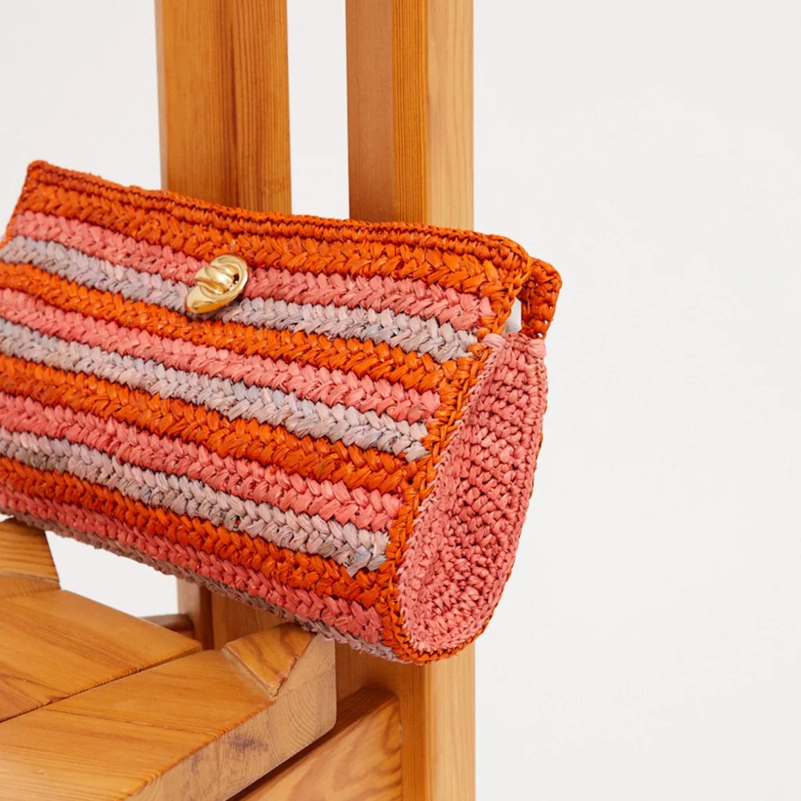 Pochette Uptown raphia
