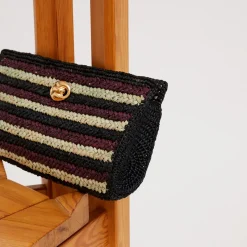 Pochette Uptown raphia