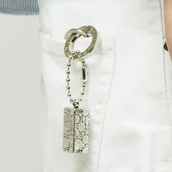 Porte-clés Cage Bozart argenté
