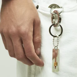 Porte-clés Evita argenté