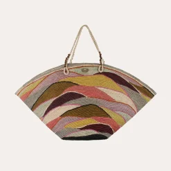 Sac panier Vague XL raphia