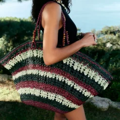 Sac panier XL raphia