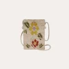 Sac pochette portable raphia