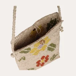 Sac pochette portable raphia