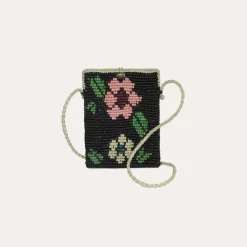 Sac pochette portable raphia