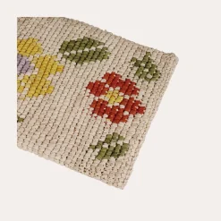 Sac pochette portable raphia